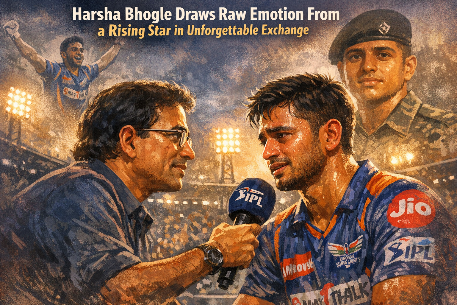 Harsha Bhogle Draws Raw Emotion From a Rising Star in Unforgettable Exchange